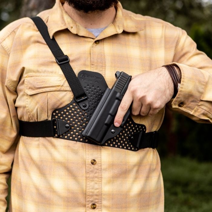 chest strap gun holster