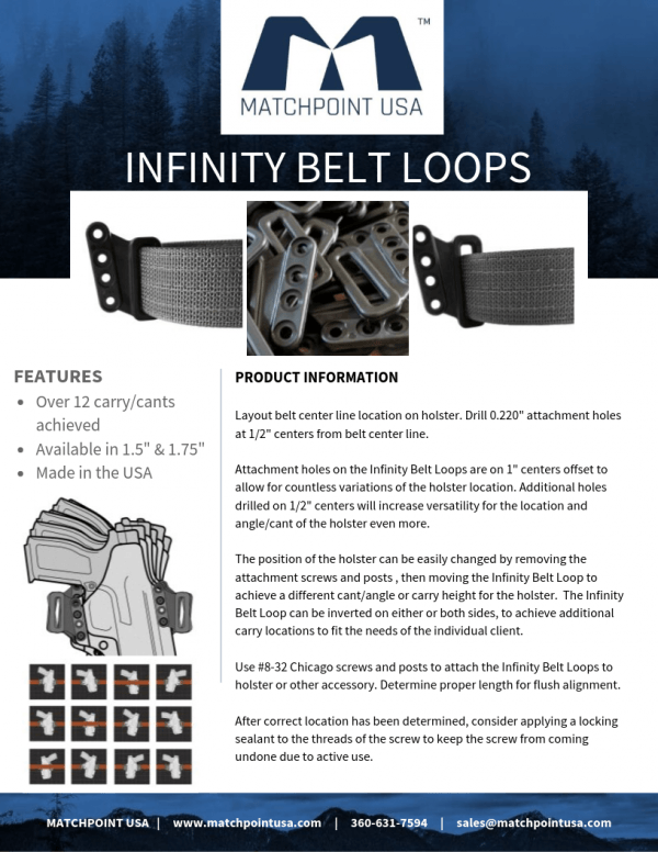 infinity belt loops modular custom belt loops for duty, tactical and safety belts matchpoint usa